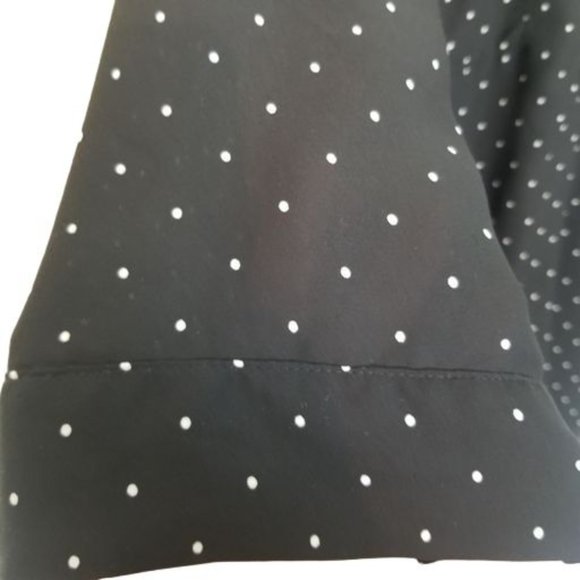 Torrid Womens 2X Black Polka Dots Harper Georgette - Picture 5 of 10